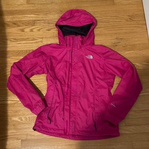 Pink North Face Waterproof Winder breaker Jacket